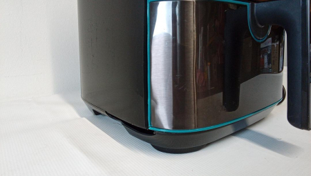 Friteuză cu aer cald Cecotec Cecofry Full InoxBlack 5500 Pro cu accesorii, digitală, 1700 W, oțel inoxidabil, fără ulei PerfectCook [1]