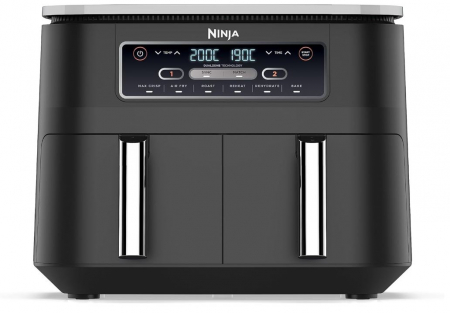 Friteuza cu aer cald Ninja AF300EU Foodi Dual Zone, 2 sertare, 7.6L, negru [0]