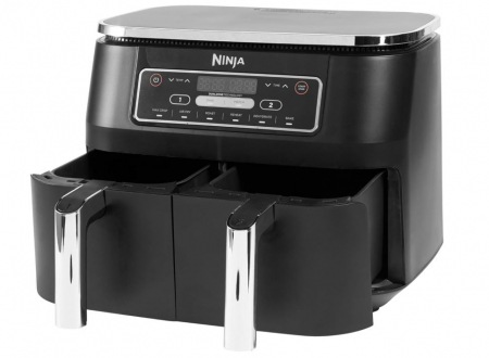 Friteuza cu aer cald Ninja AF300EU Foodi Dual Zone, 2 sertare, 7.6L, negru [11]