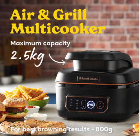 Friteuză cu aer cald Russell Hobbs SatisFry 26520-56 XL 5,5 L, negru [10]
