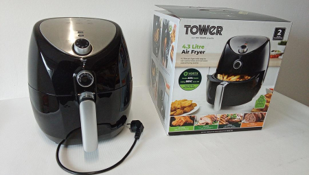Friteuza cu aer cald Tower T17021, 4.3 L, 1500W, negru [1]