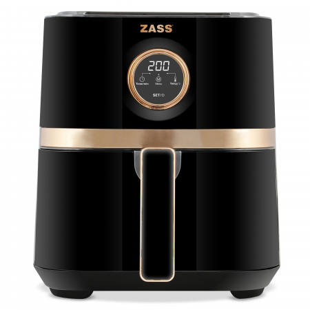 Produse RESIGILATE Zass, Sero si Trisa - Airfryer Friteuza cu aer cald ZASS Rose Gold ZAF 20