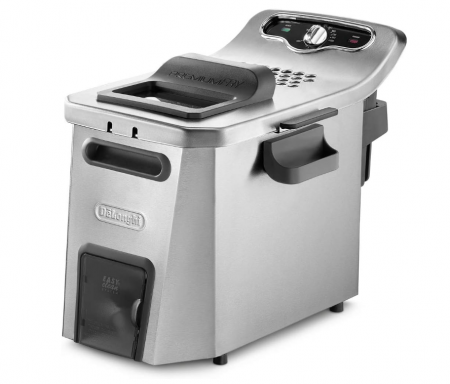 Friteuză De'Longhi PremiumFry F44532.CZ, capacitate 1,5 kg, Easy Clean System, 3200 wați, argintiu [0]
