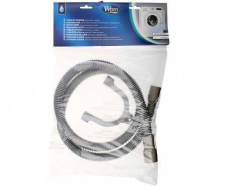 Accesorii si piese masini spalat rufe si uscatoare - Furtun de evacuare pentru masina de spalat, drept, WPRO 484000001133, 1.5 m