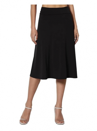 Imbracaminte femei - Fusta midi eleganta pentru femei CrisKat, negru, S