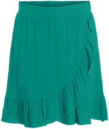 Fusta scurta Vila Vipaya Wrap Hw Short Skirt/SU Noos, verde Alhambra, 38 [3]