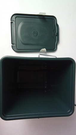 Galeata pentru compost Rotho Greenline 7L în verde, plastic [1]