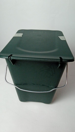 Galeata pentru compost Rotho Greenline 7L în verde, plastic [2]