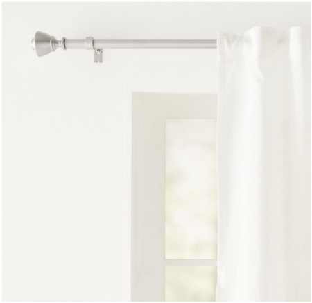 Galerie de perdea Amazon Basics, de 2.5 cm, 90 cm, nichel [4]