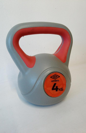 Gantera Kettlebell Umbro, 4 kg, Gri/Rosu [1]
