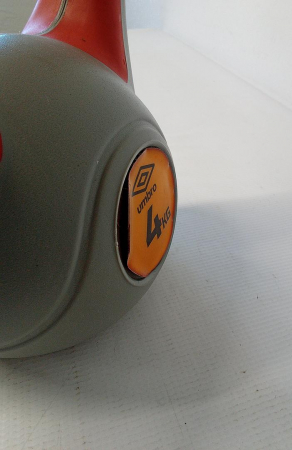Gantera Kettlebell Umbro, 4 kg, Gri/Rosu [3]