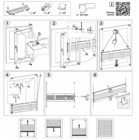 GARDINIA Jaluzea pliabilă tip rulou, Gri, 70 x 130 cm [3]
