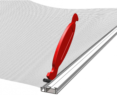 Garnitura cheder fixare plasa insecte Windhager, Ø5mm x 5m, negru, 03626 [1]