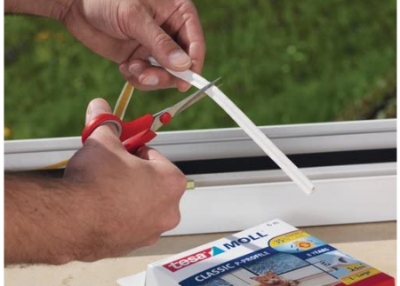 Garnituri de etanșare Tesa pentru izolarea ferestrelor și ușilor, maro, 6m x 9mm x 7.5mm [2]