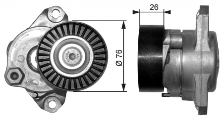 Auto Moto - Gates T38319 Rolă întinzător, curea de transmisie