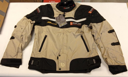 Geaca moto BORLENI pentru bărbați, 5 protecții, maro, XXL [1]