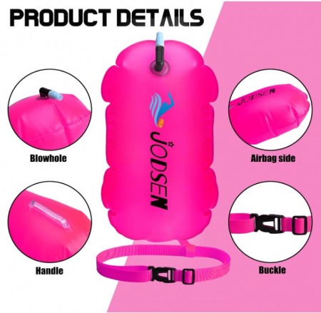 Geamandura gonflabila de siguranta pentru inot Jodsen, pentru exterior, roz [3]