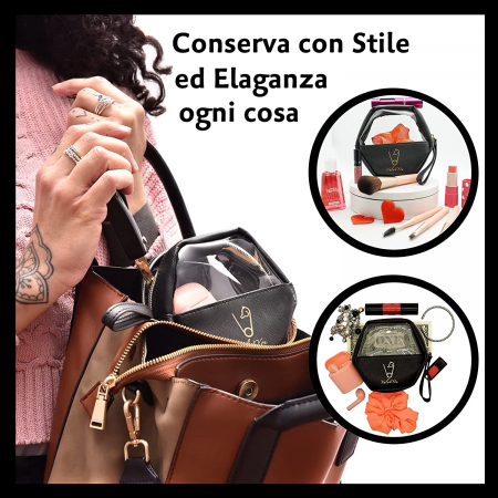 Geanta cosmetica, make-up, forma hexagon [4]