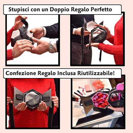 Geanta cosmetica, make-up, forma hexagon [2]