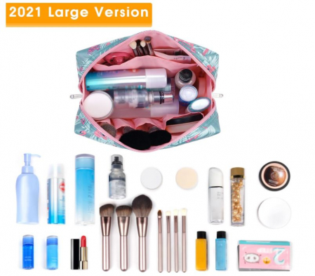 Geanta cosmetica pentru femei Narwey, pentru machiaje, Flamingo [1]