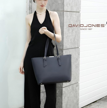 Geanta dama David Jones, din piele PU, alb [3]