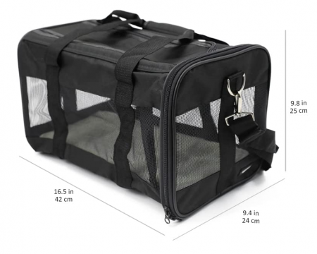 Geanta de călătorie pentru animale de companie din plasă moale [7]