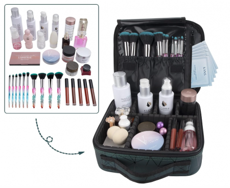 Geantă de cosmetice, portfarduri, verde [6]