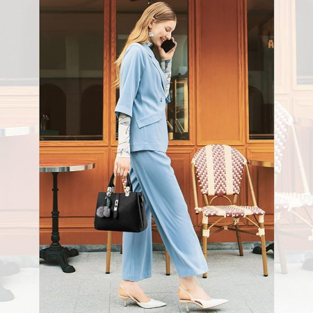 Geanta de dama NICOLE & DORIS, din piele PU, negru [5]