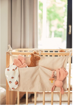 Geanta de depozitare Jollein Gear Nougat din velur [7]