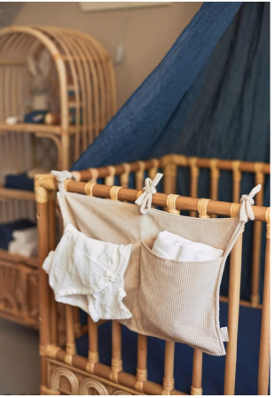 Geanta de depozitare Jollein Gear Nougat din velur [8]