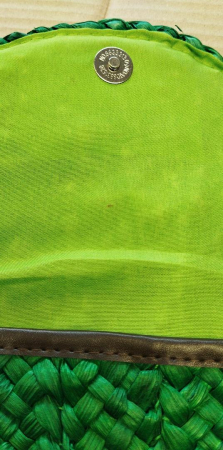 Geantă de mână din paie EVEOUT, pentru femei, verde [1]