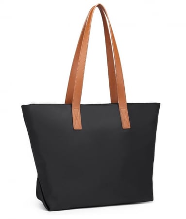Fashion - Geanta de mana pentru femei Miss Lulu Shopper, impermeabila, negru