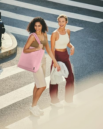 Geantă de mână pentru femei Prite, din velur, roz [5]