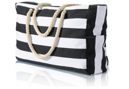 Geanta de plaja OSCAURT, cu dungi, XXL [0]