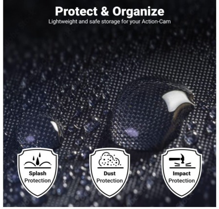 Geanta de protectie si transport deleyCON pentru camera GoPro, camuflaj [6]