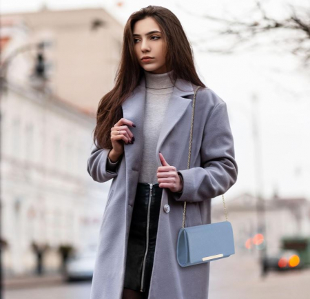 Geanta de seara BAICLES Poseta de dama din piele PU, eleganta, albastru [6]