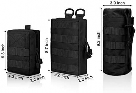 Geantă de talie cu 3 cârlige pentru drumeții în aer liber, vânătoare, camping, antrenament - RESIGILAT -  EEEKit [3]