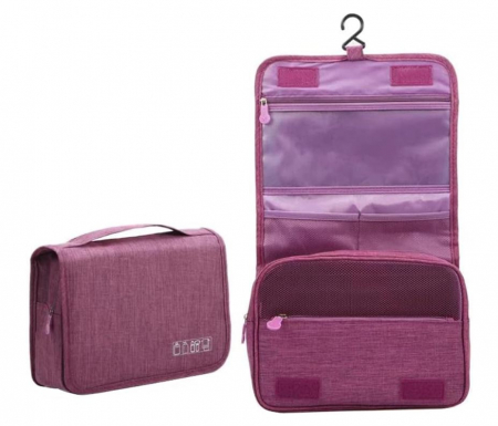 TOATE PRODUSELE - Geantă de toaletă Bansga, cu cârlig pentru agățat, roz