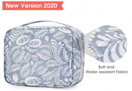 Geantă de toaletă pentru femei Narwey, geantă de machiaj, albastru [3]