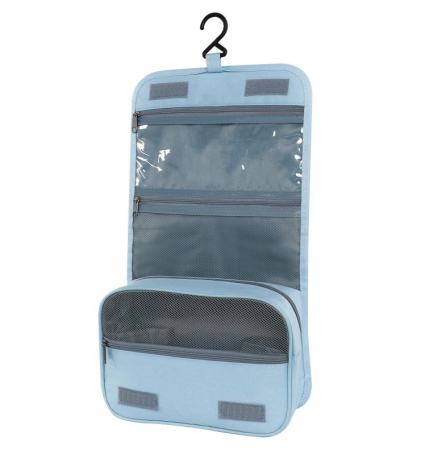 TOATE PRODUSELE - Geanta de toaleta suspendata pliabila AiQInu, unisex, albastru - RESIGILAT