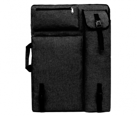 Geanta de transport pentru tabla de desen A3, cu curea de umar, negru [0]