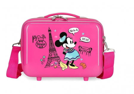 TOATE PRODUSELE - Geanta de umar cu curea reglabila Disney Minnie Around The World, 29 x 21 x 15 cm, 9.14 L