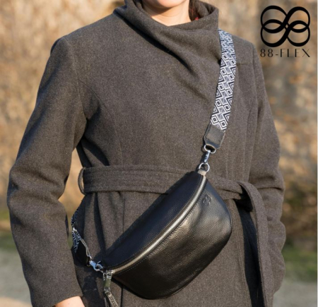 Geanta de umar pentru femei 88-FLEX, din piele, negru [3]