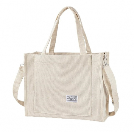 Fashion - Geantă de umăr pentru femei BROADREAM, din velur, bej