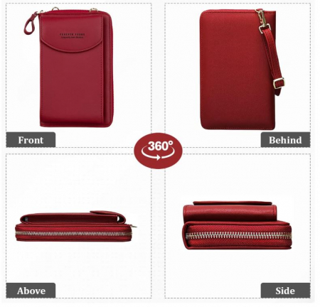 Geantă de umăr pentru telefon mobil VDSOW, pentru femei, rosu [4]