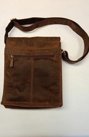 Geantă de umăr vintage STILORD „Lars”, din piele, pentru bărbați, maro [1]