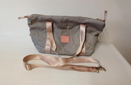 TOATE PRODUSELE - Geanta de voiaj Coolife, 40 x 20 x 30 cm, gri/roz