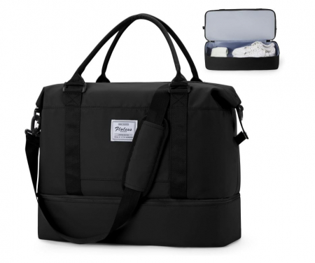 Articole Voiaj - Geanta de voiaj HYC00, 45 x 36 x 20 cm, negru - RESIGILAT