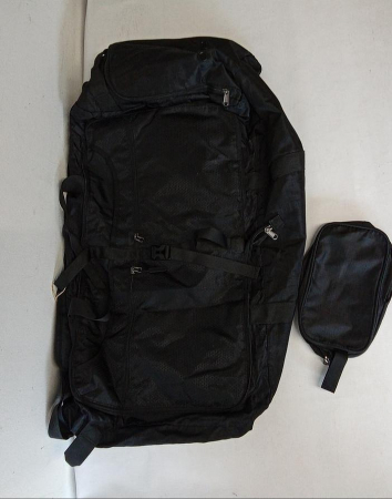 Geantă de voiaj Lubardy, impermeabilă, pliabilă, capacitate mare de 65L, neagră [2]