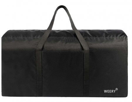 Geanta de voiaj mare WEERY, impermeabila, pliabila, neagra, 96L [2]